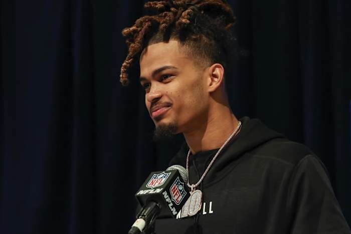 Xavier Weaver at NFL Draft Combine